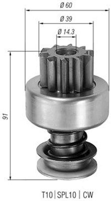 MAGNETI MARELLI Hammastrummel,starter 940113020121